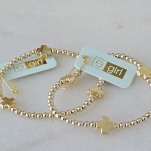 ❤️2 Enewton Egirl  Signature Cross Bracelets❤️ Valentines